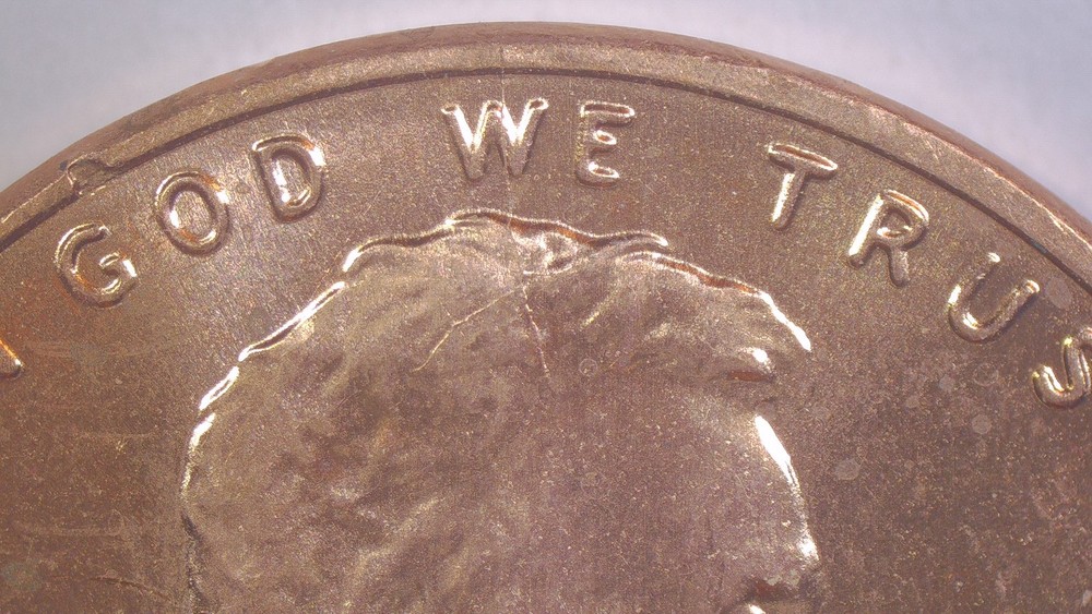 2019 P Lincoln Shield Cent “ Spiked Head Die Crack” Obverse