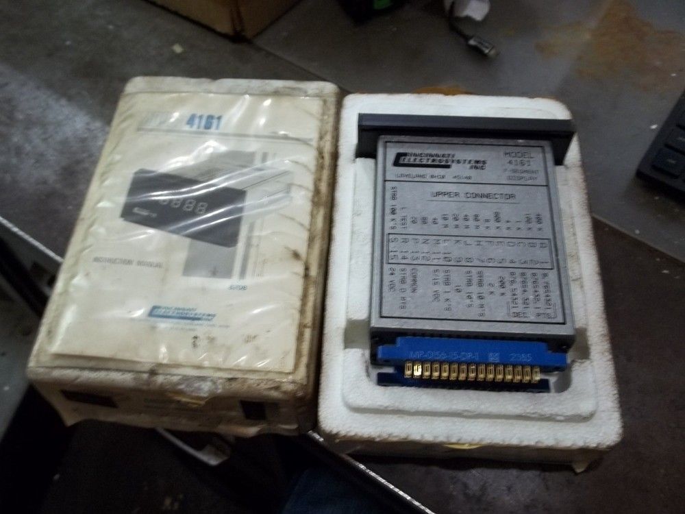 NIB CINCINNATI ELECTROSYSTEMS 4161 7 SEGMENT DISPLAY PANEL METER (Y4)
