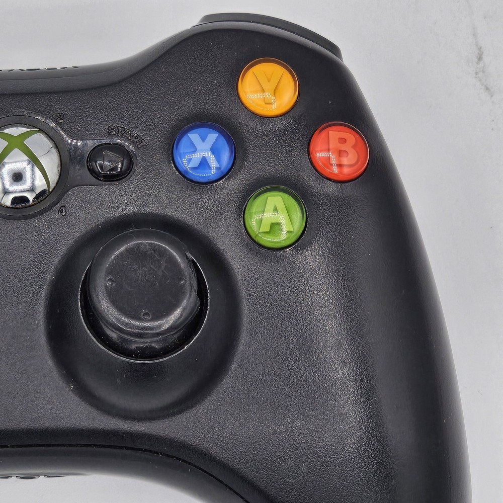 Microsoft Xbox 360 Black Wireless Controller OEM Genuine Fully Tested