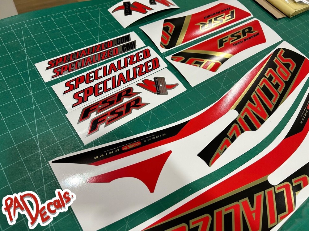 Specialized FSR team downhill sticker decals