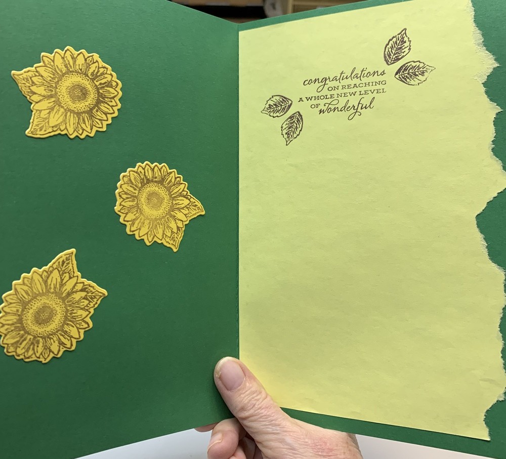 SUNFLOWER 3D HANDMADE Greeting Card