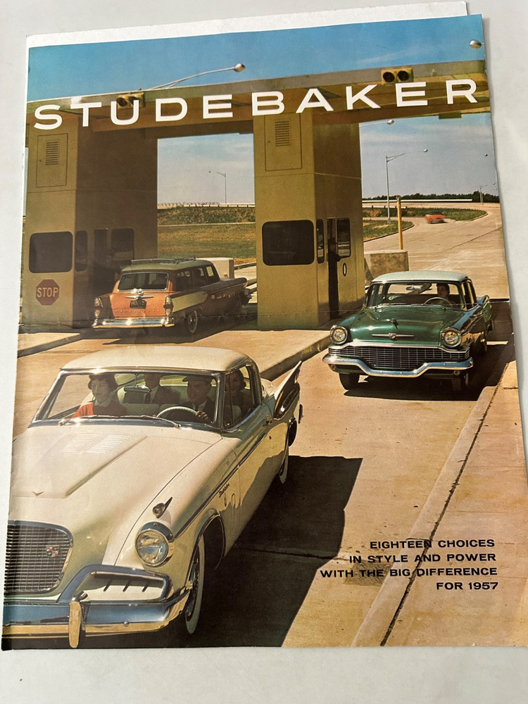 STUDEBAKER Official Sales Brochure/Poster  - 1957!