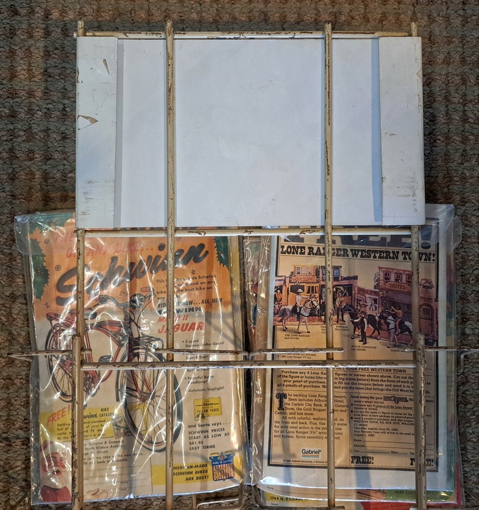 Vintage 1950's Style Metal Comic Book Display Rack, RARE!