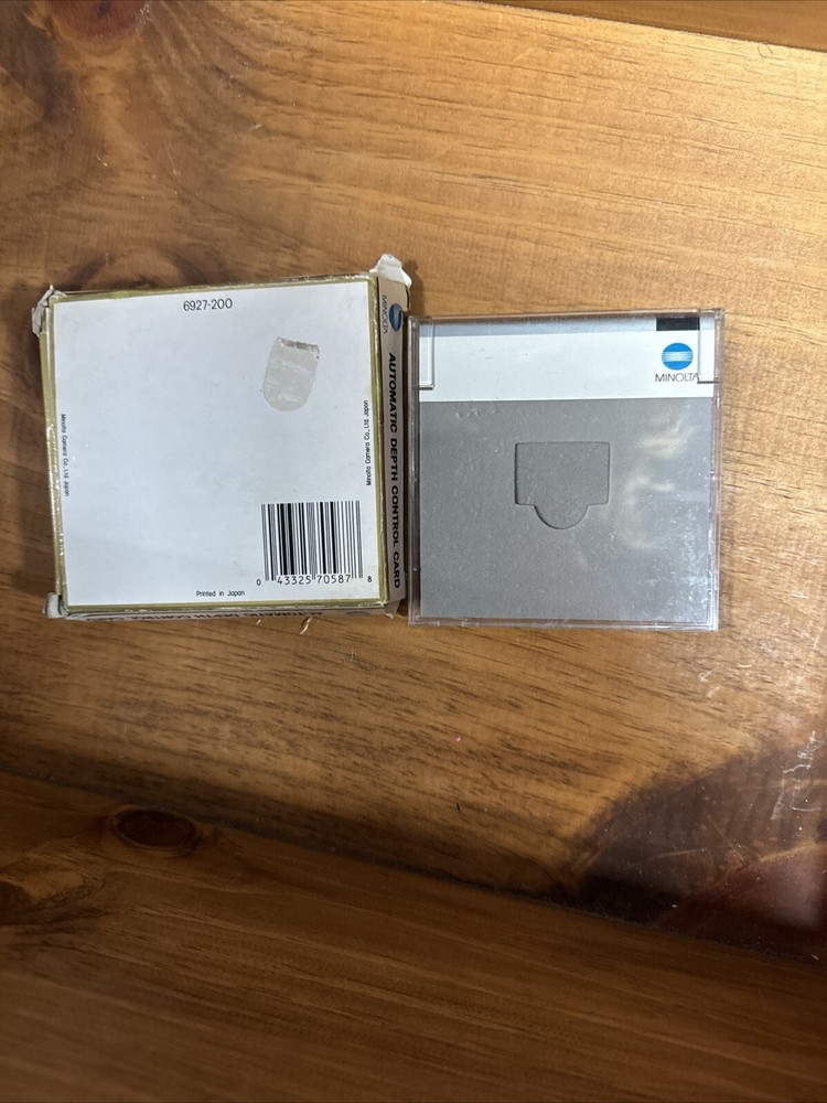 Minolta Camera Function Card Automatic Depth Control Card