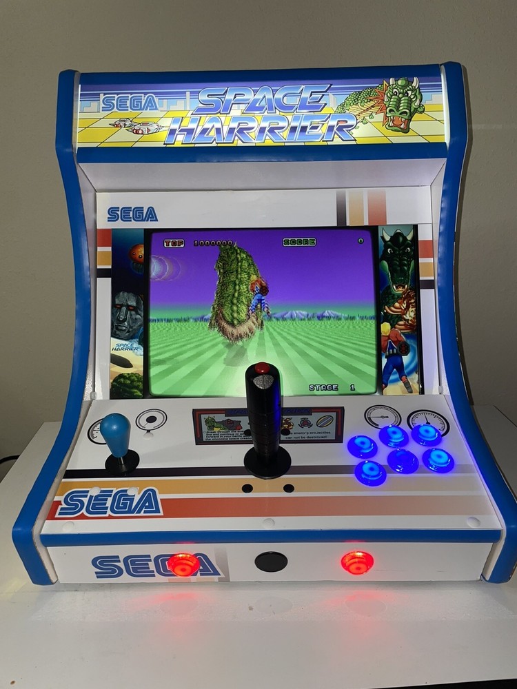 Sega Space Harrier Multicade Tabletop Bartop Arcade Cabinet Raspberry pi 4