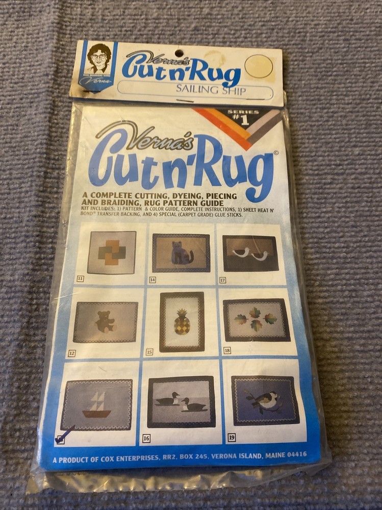 Verna’s Cut N’ Rug Sailing Ship Series #1 Rug Pattern Guide M