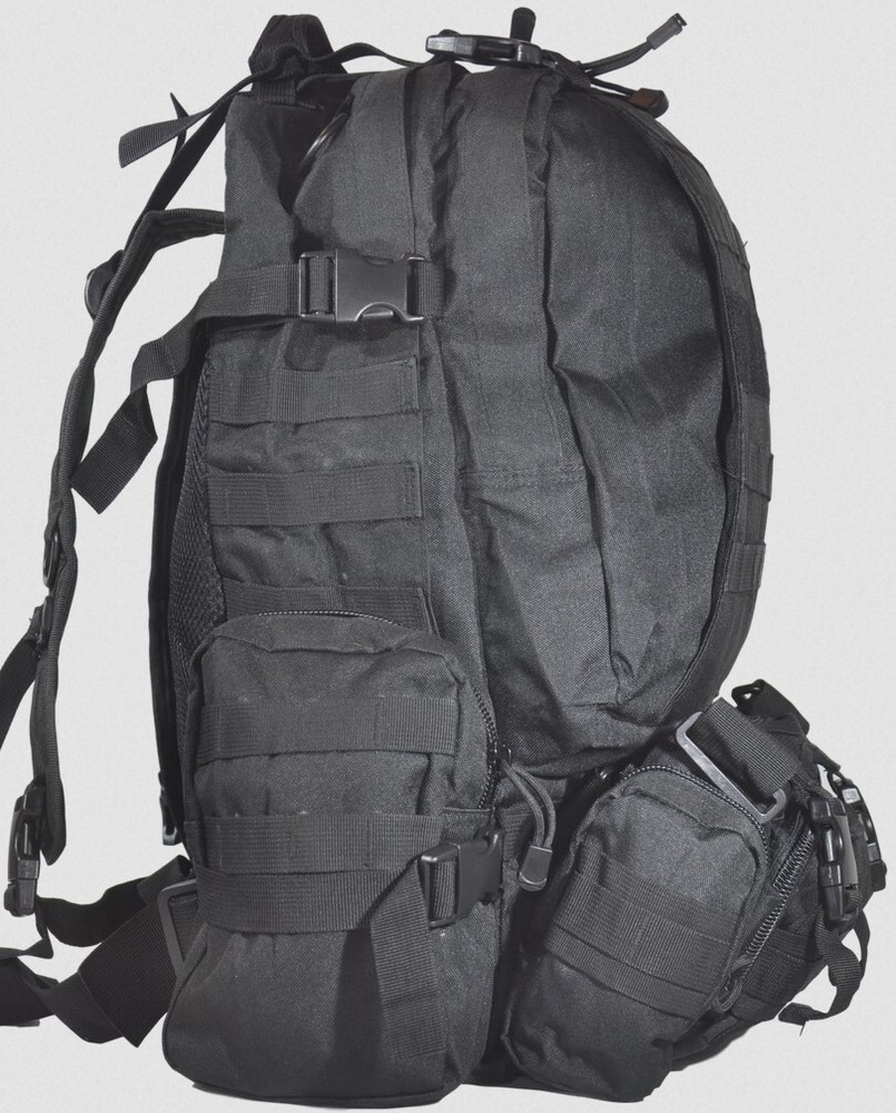 Tactical 365 Large High Quality Backpack Perfect Bug out Bag 3 Day Size Black