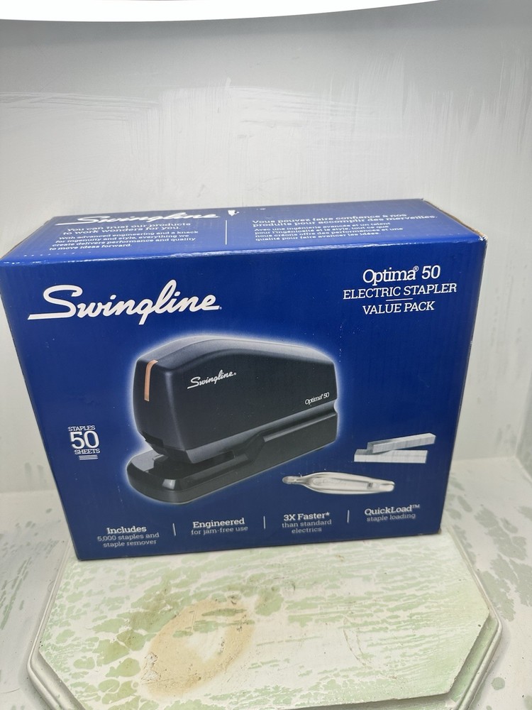Swingline Electric Stapler Value Pack, 50 Sheet Capacity, includes Optima 50 New