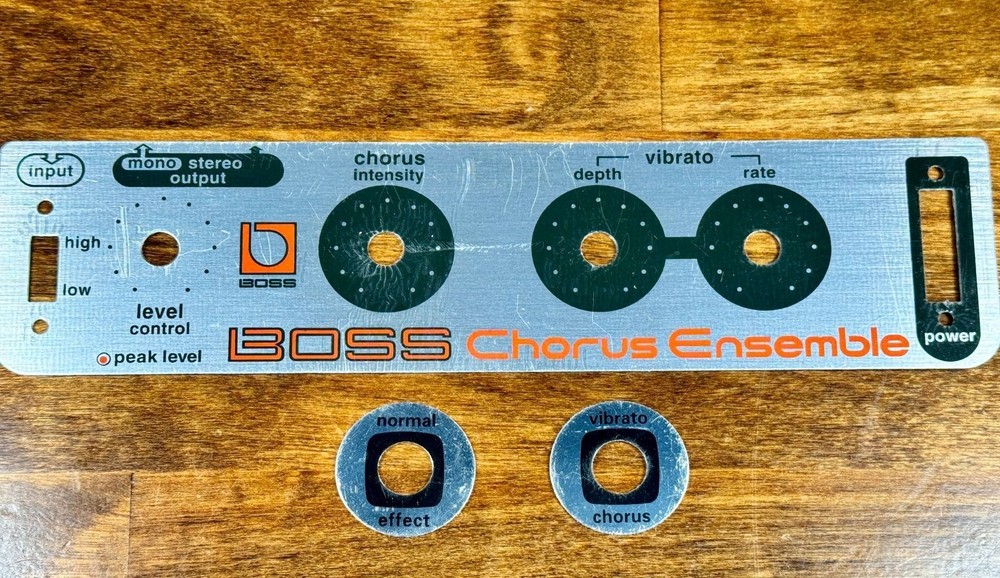Boss CE-1 Chorus Ensemble - New Faceplate Badge Kit