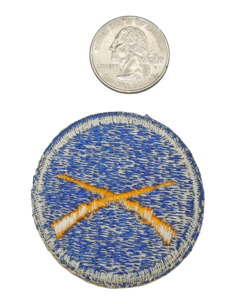 Original WWII US Army Infantry Blue Cap Patch CH7