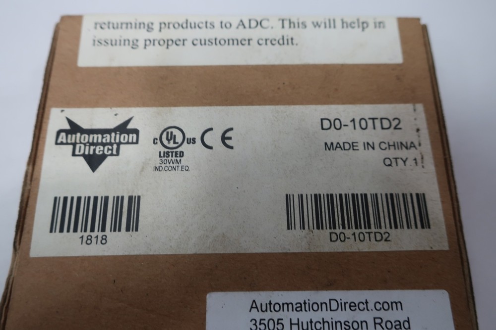 Automation Direct D0-10TD2 Output Module