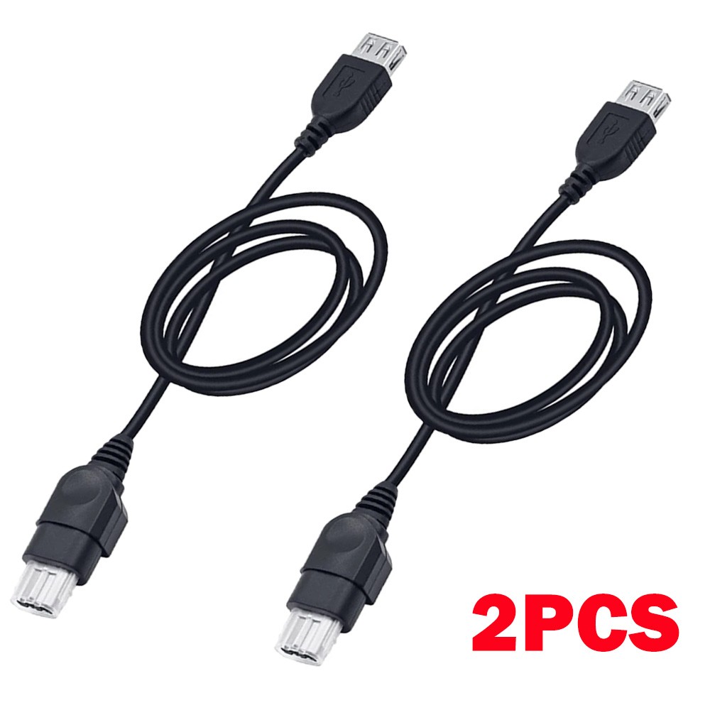 2Pcs 2.3ft PC Female USB To For Xbox Console Converter Cable Plug & Play HOT