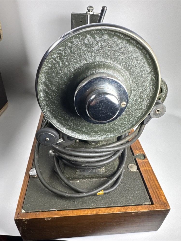 Vintage White Rotary Sewing Machine w/ Case Untested