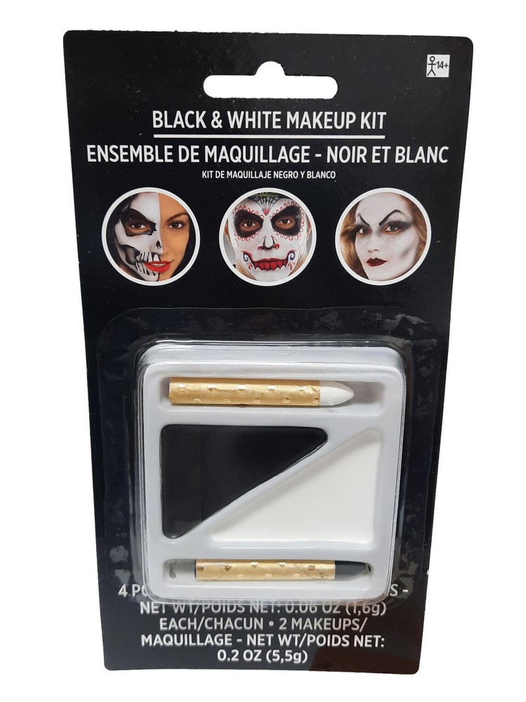 Make-Up Black And White Sticks and Grease Kit