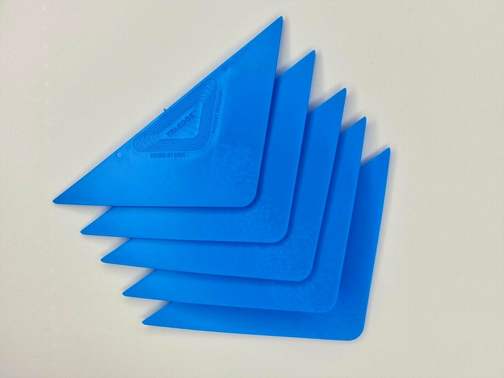 Window Tint Tools Tri-Edge Blue 5 Pcs