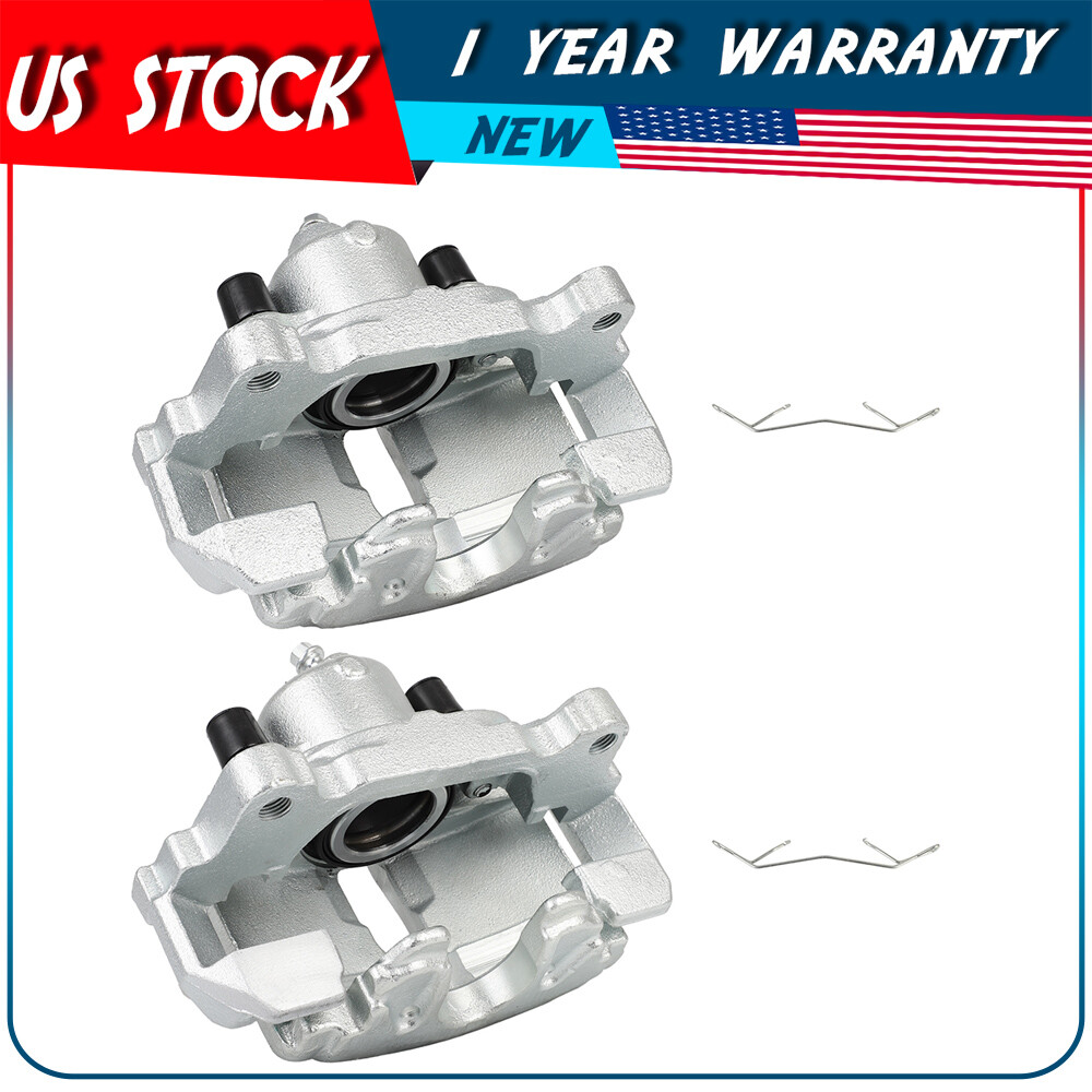 Front Pair Brake Calipers w/ Bracket For 2016 2017 2018 2019 VOLKSWAGEN BEETLE