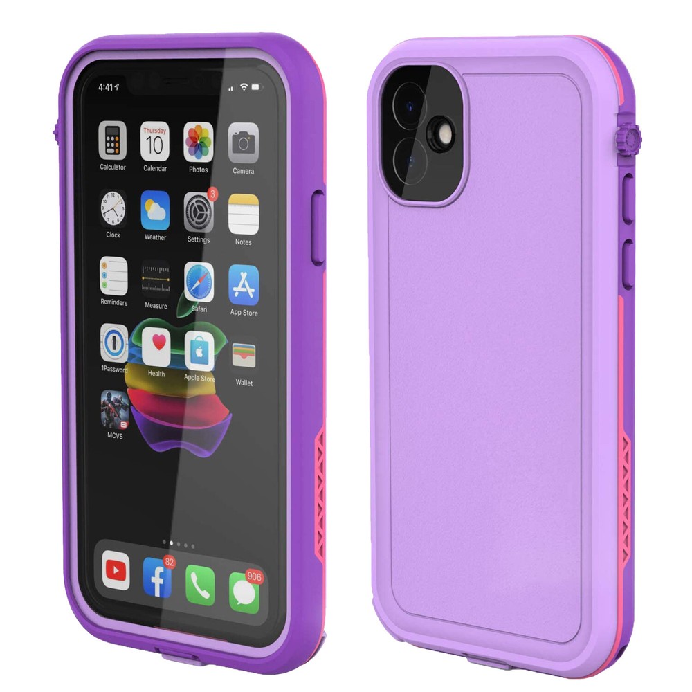 For iPhone 11 Waterproof Case 6.1 Screen Protector Underwater Shockproof Cover
