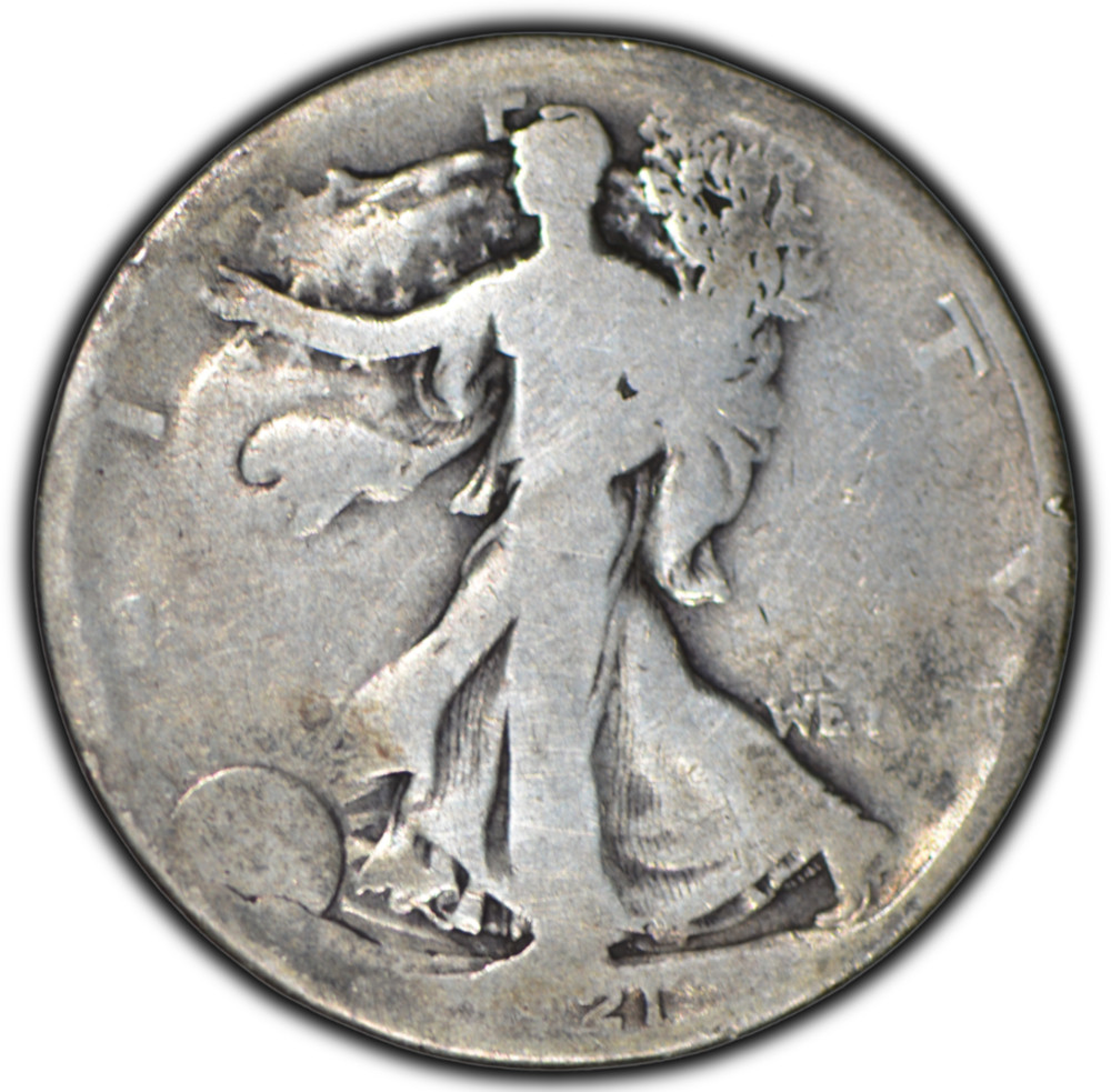 1921-S Walking Liberty Half Dollar Key Date ~ AG