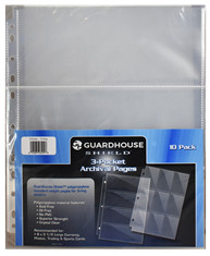 Guardhouse Shield 3 Pocket Polypropylene Pages - 10 pack