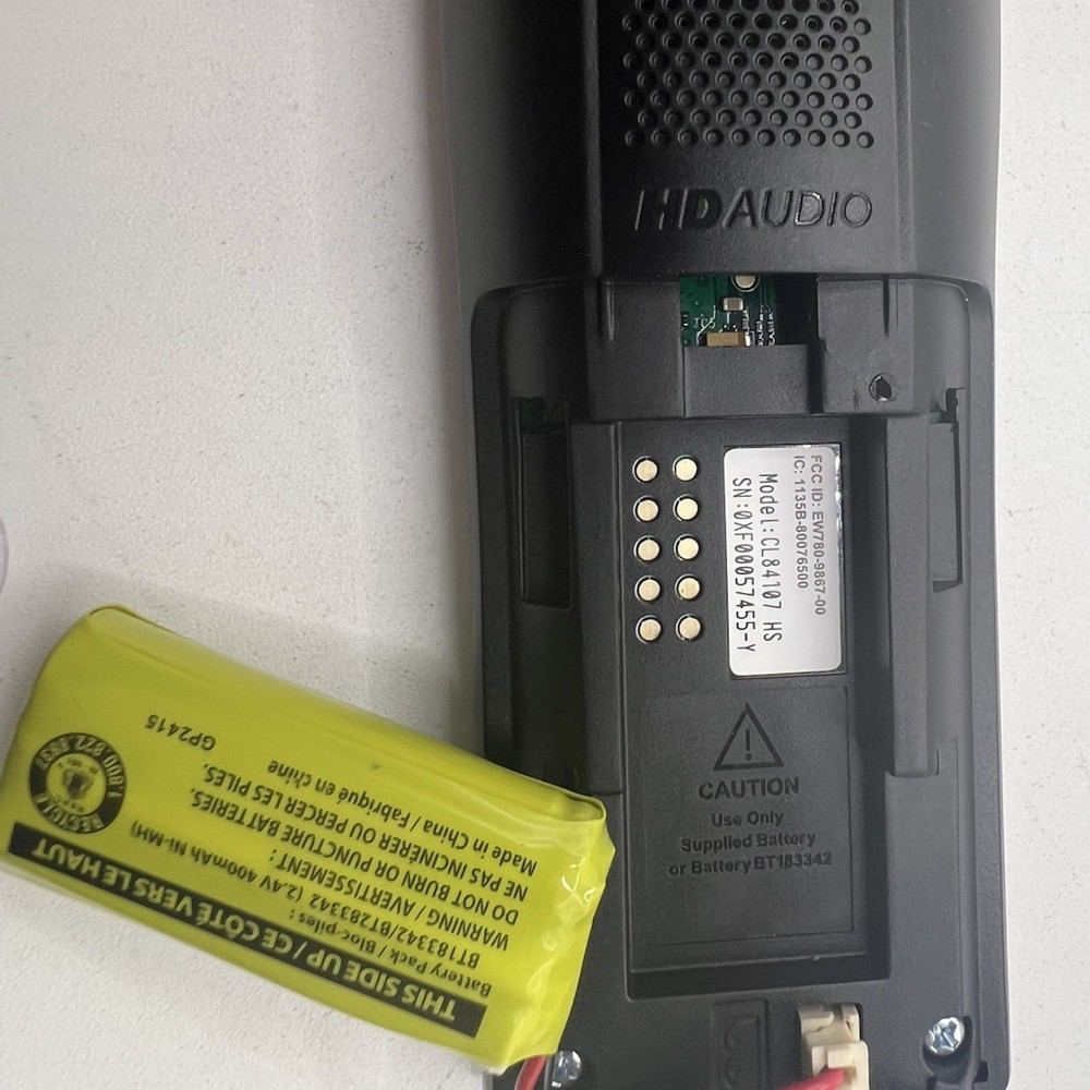 AT&T CL80107 Replacement Cordless Phone Handset W/BATTERY