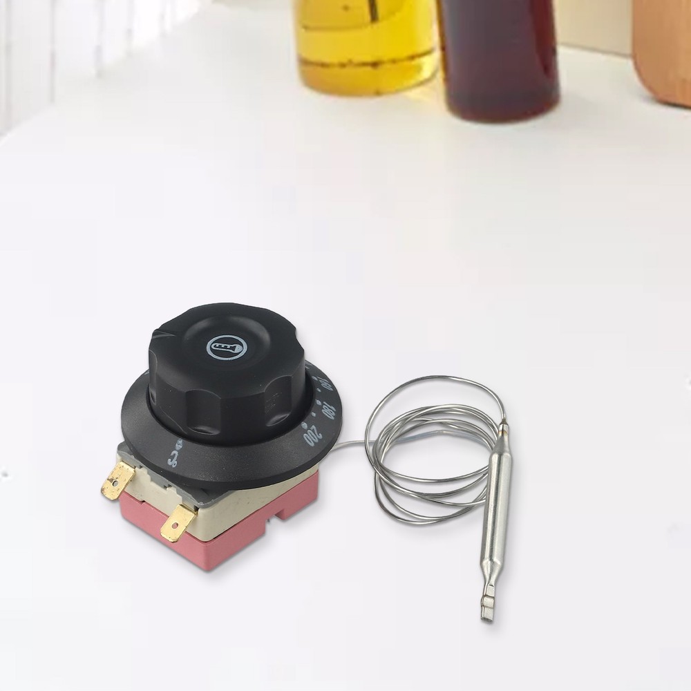 Oven Thermostat Controller Switch 2 Pin 250V 16A Adjustable Temperature