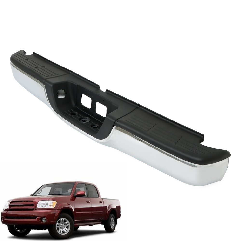 Chrome Steel Rear Step Bumper for Tundra 2000-2006