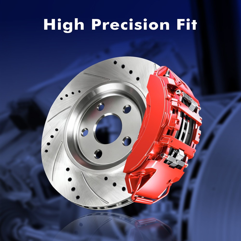 Front 282mm Brake Disc Rotors For 1999-2003 Ford Windstar