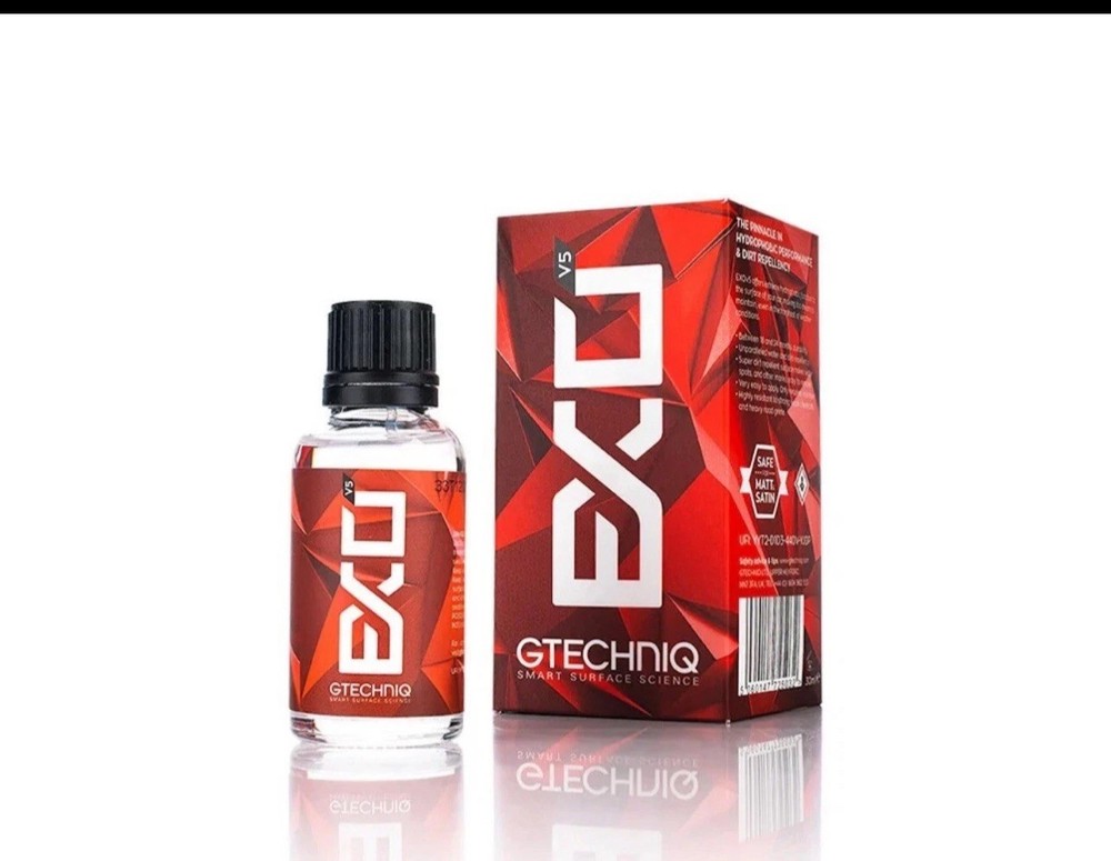 Gtechniq EXO V5 50ml, CSL 50ml, Panel Wipe 250ml And Ceramic Sealant 250ml