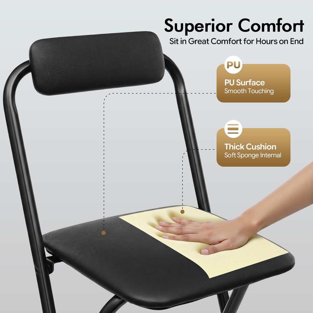 Foldable Bar Chair Tall Folding Chair Portable Folding Stool