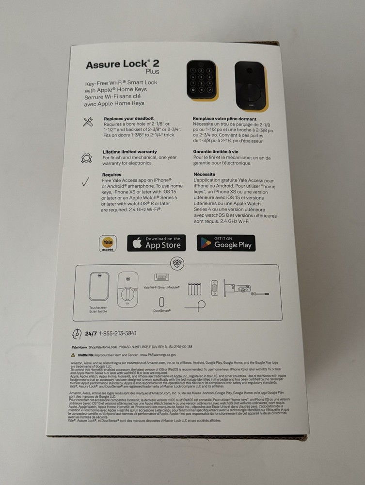 Yale Assure Lock 2 Plus Smart Lock Black Suede - New