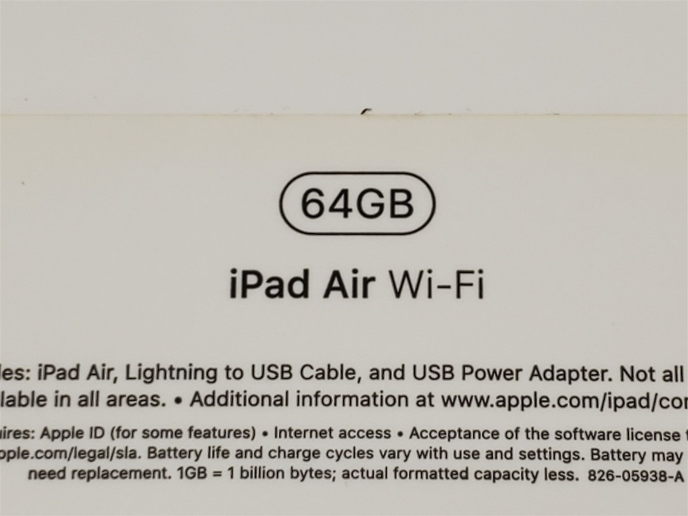 ⭐️⭐️⭐️⭐️⭐️ **EMPTY BOX** 64 GB iPad Air A2152