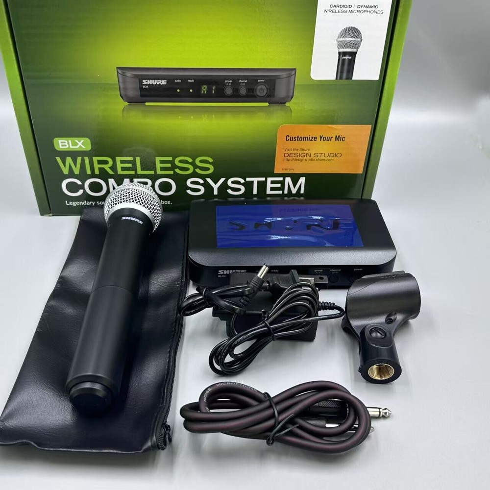 Wireless Vocal System Shure BLX24 PG58 with BLX4 Receiver & Handheld Transmitter