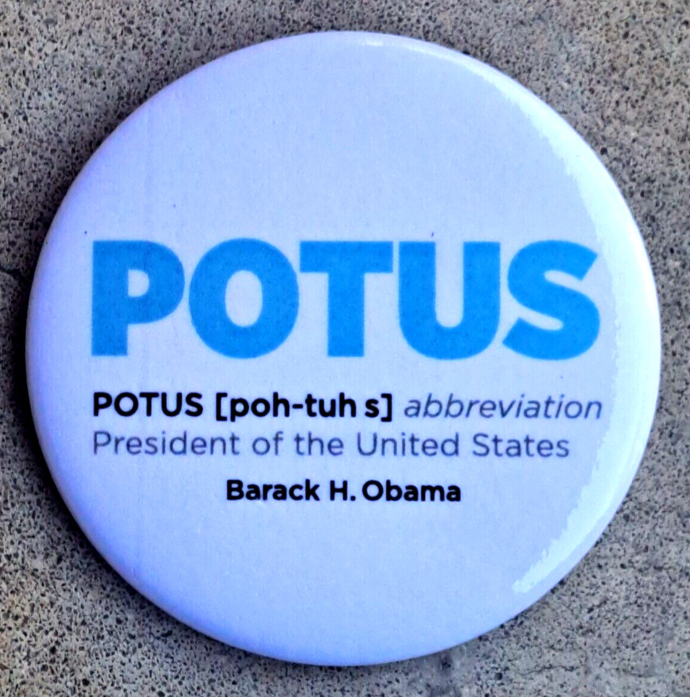 2013 Presidential Inauguration pinback button  Obama Biden "POTUS"