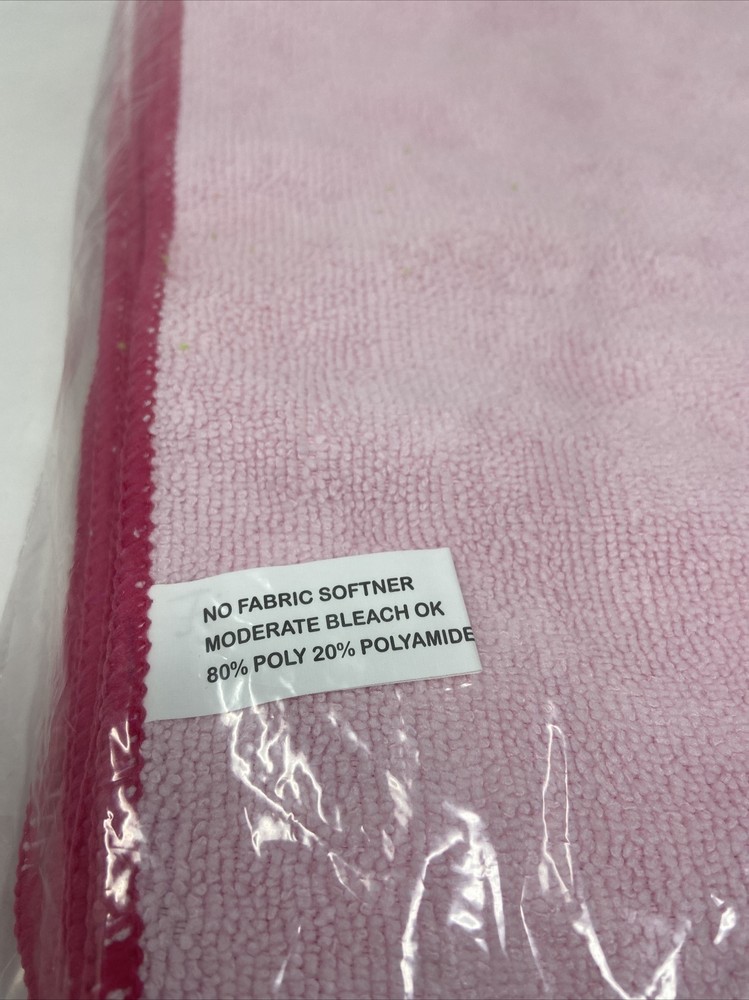 Pink Microfiber Cleaning Cloth 12 Pack Size 16" x 16" NEW