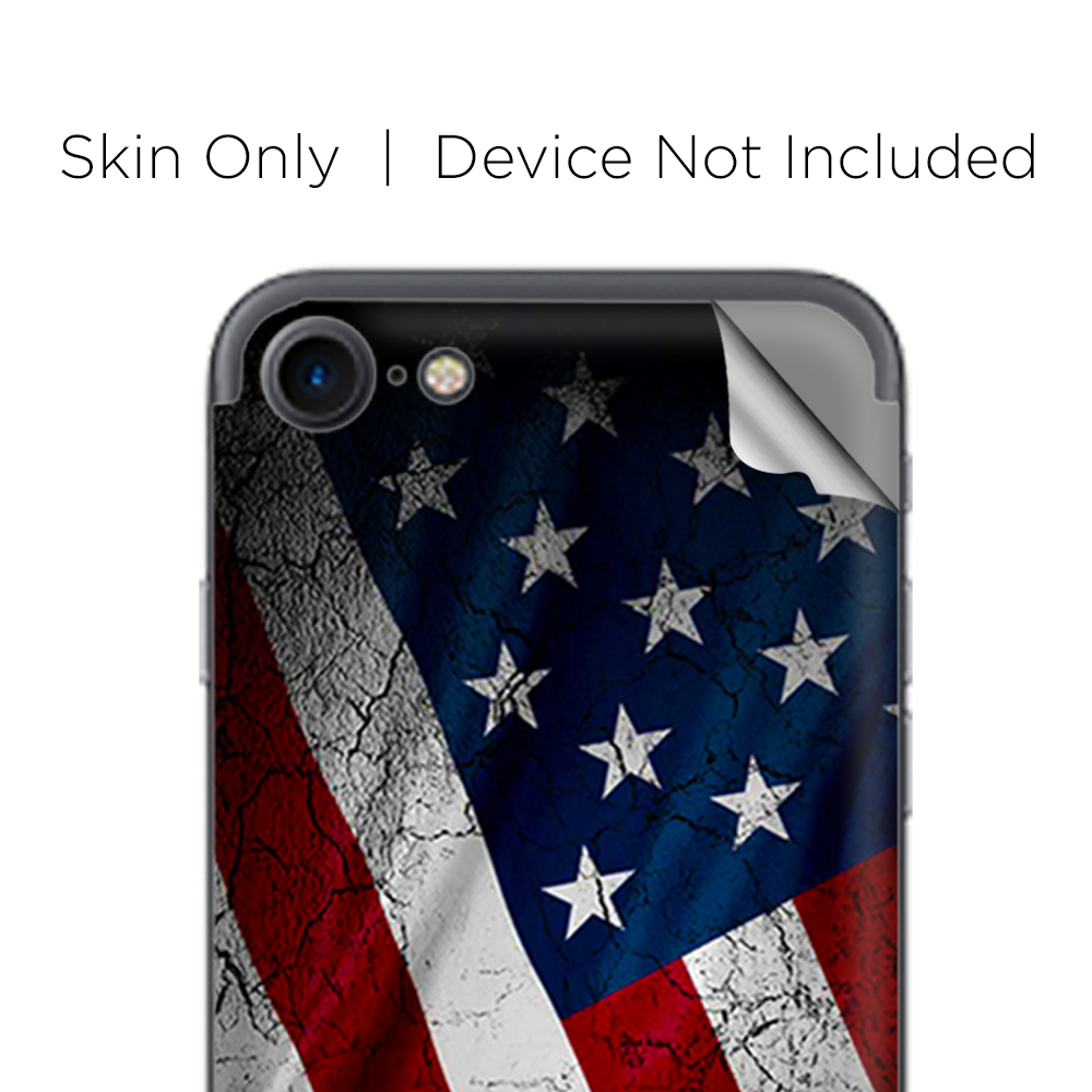 Apple iPhone 7 / 8 Skins Decal Wrap American Flag distressed wave
