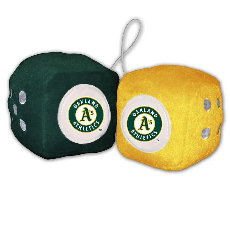 Oakland Athletics Fuzzy Dice - Special Order