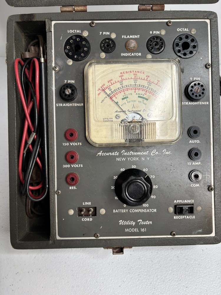 Vintage Accurate Instruments Model #161 Utility Tester Good Working Condition