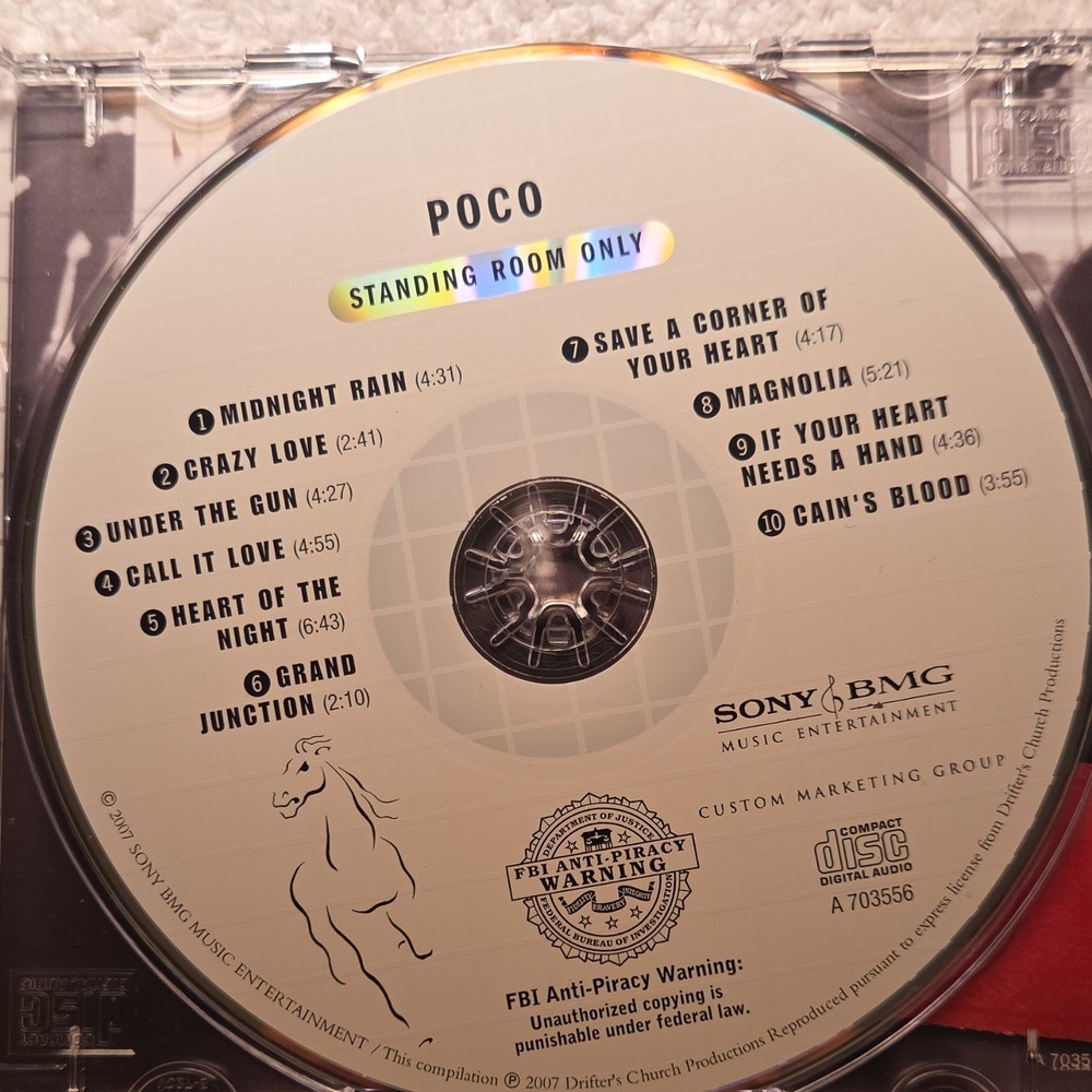 Poco All Fired Up Signed CD & Booklet, Standing Room Only CD Original