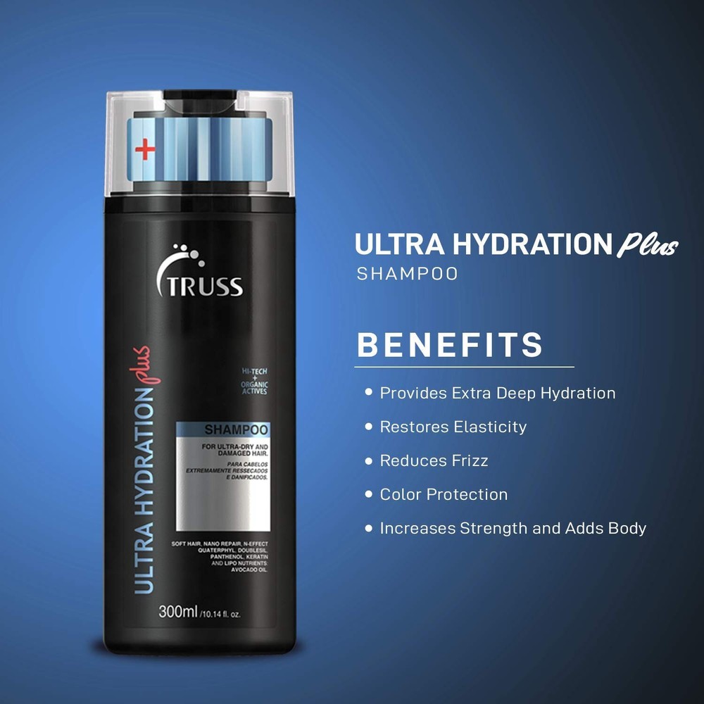 TRUSS Deluxe Prime with Ultra Hydration Plus Shampoo & Conditioner & Net Mask