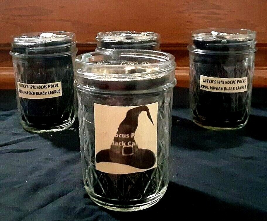 Witch's 1692 Hocus Pocus Real Magick Black Candle