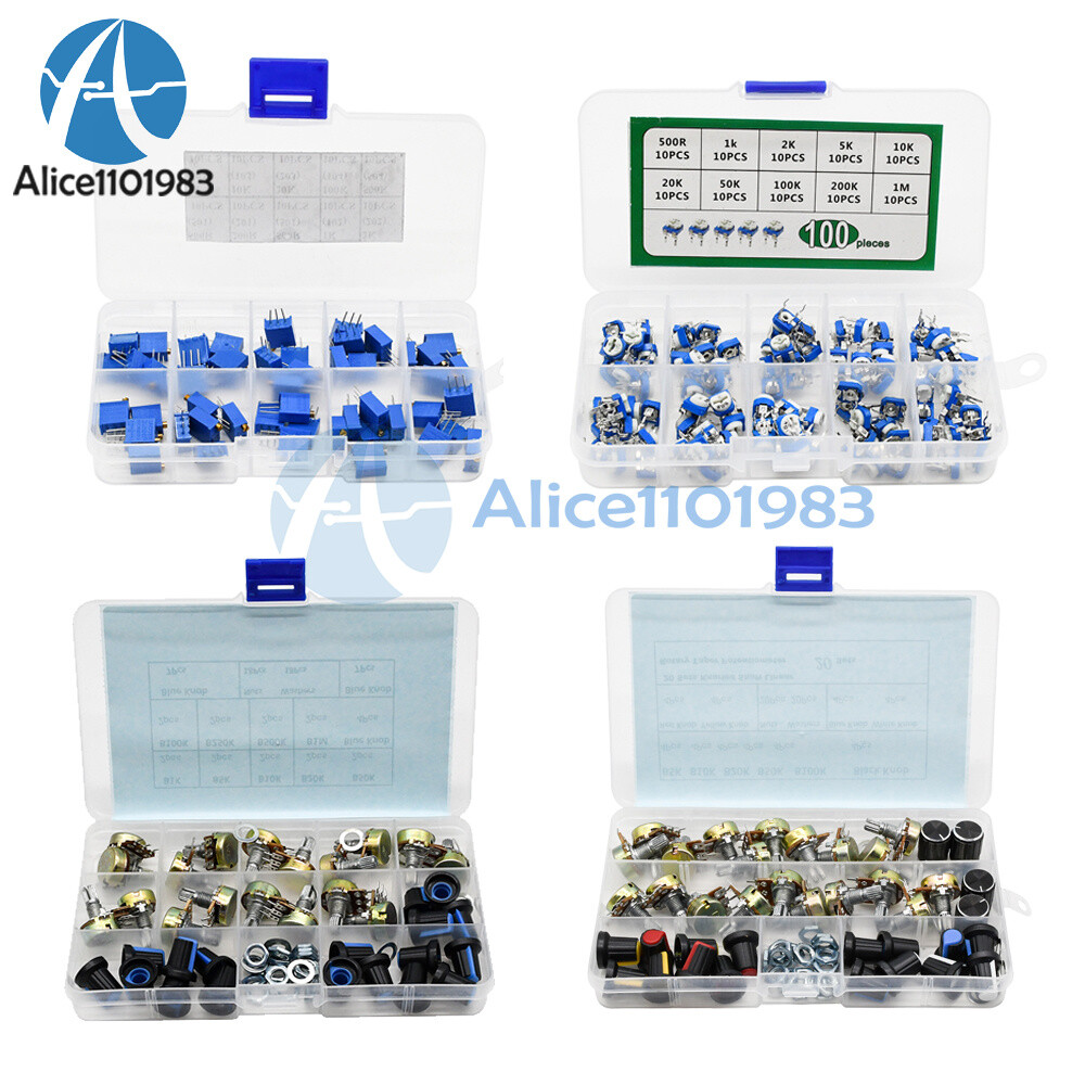 9/10 Specifications 18 20 50 100PCS Potentiometer Adjustable Resistance Package