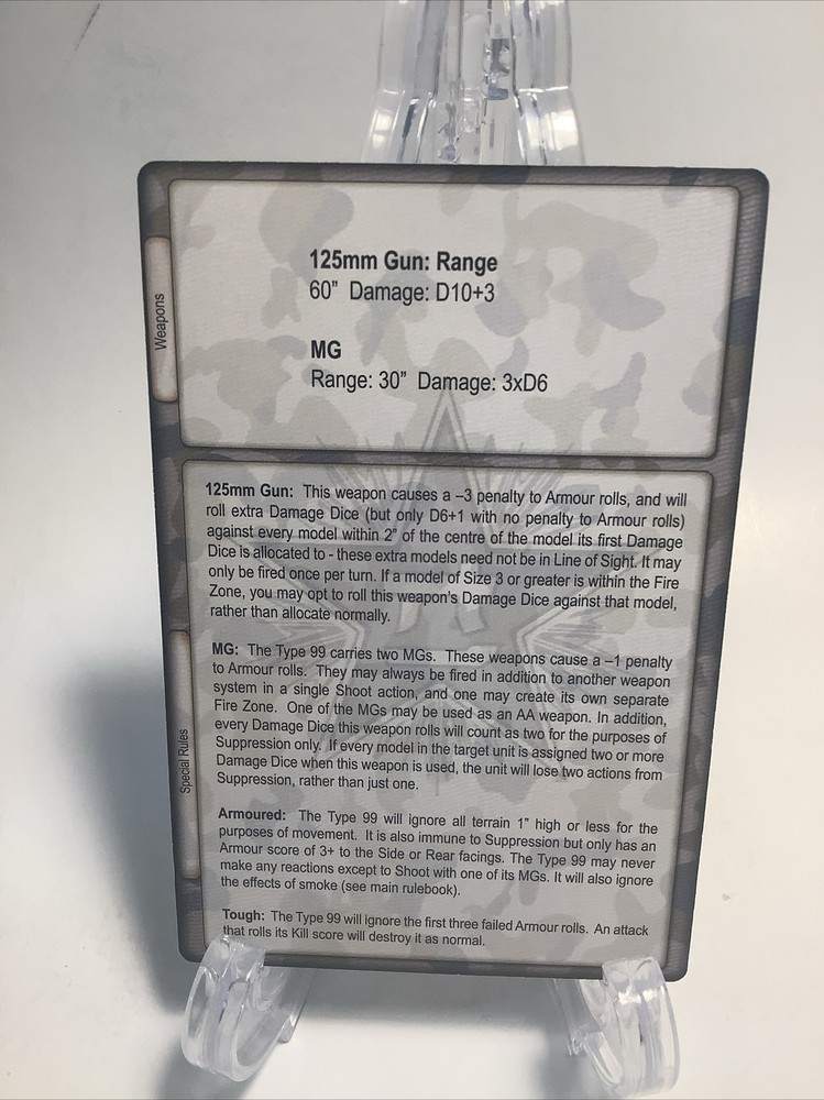 Mongoose Publishing Battlefield Evolution Type 99 Chinese Main Battle Tank