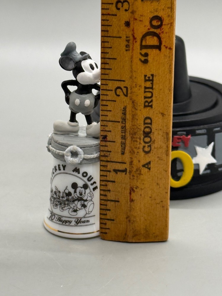 THIMBLE Disney Mickey Mouse 70th Anniversary Happy Years Thimble