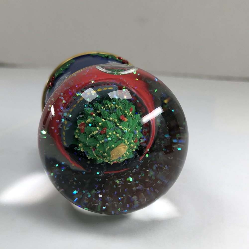 The Polar Express Christmas Tree Snow Globe Glitter Mini Decoration