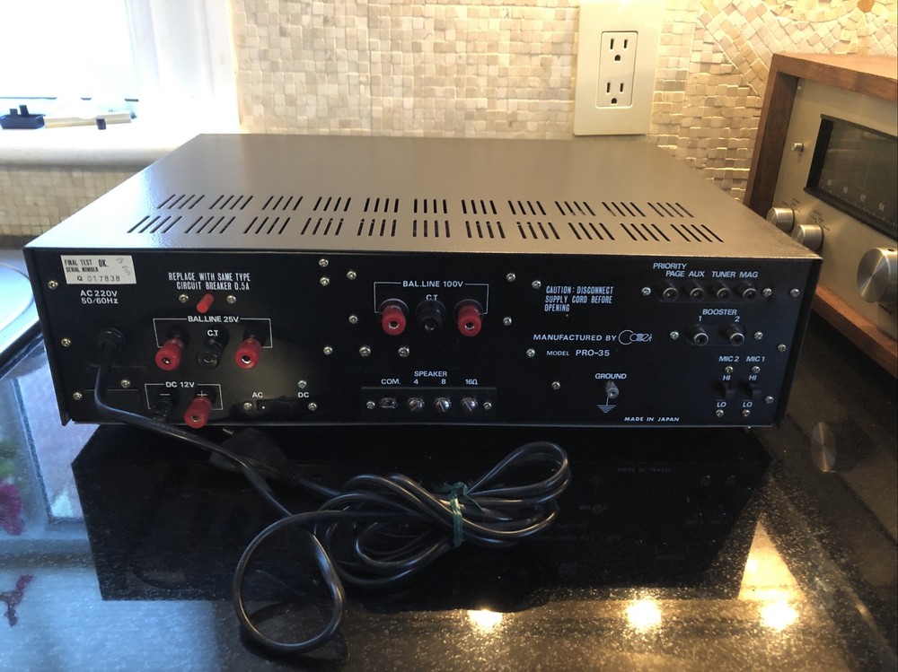 Mint Masco PRO-35 Solid State PA Amplifier 220V Perfect Working Condition