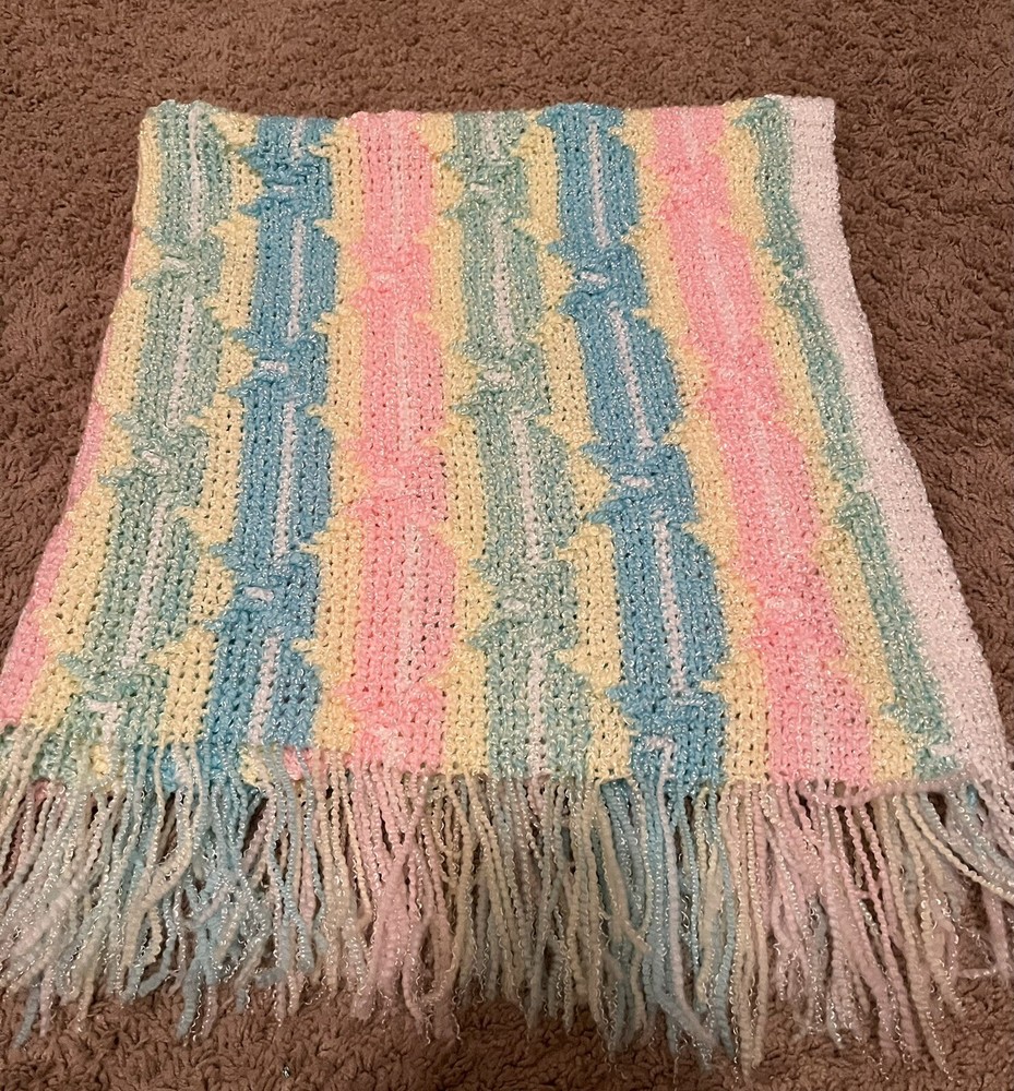 Crochet Baby Blanket Multi Color