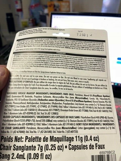 Zombie Costume Make Up Kit New!!!