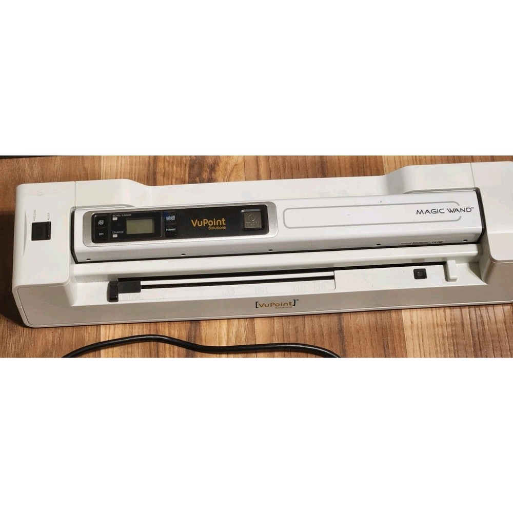 VuPoint Magic Wand Portable Scanner with Auto-Feed Dock (White)
