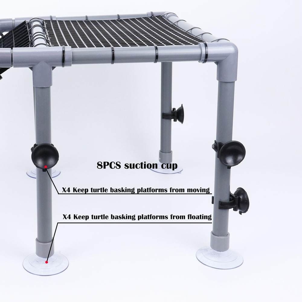 Best Extra Large Standing Turtle Basking Platform, 13.4" Width Resting Area, DIY