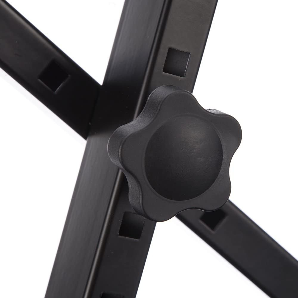 KB100 Adjustable Padded Keyboard Bench, X-Style, Black